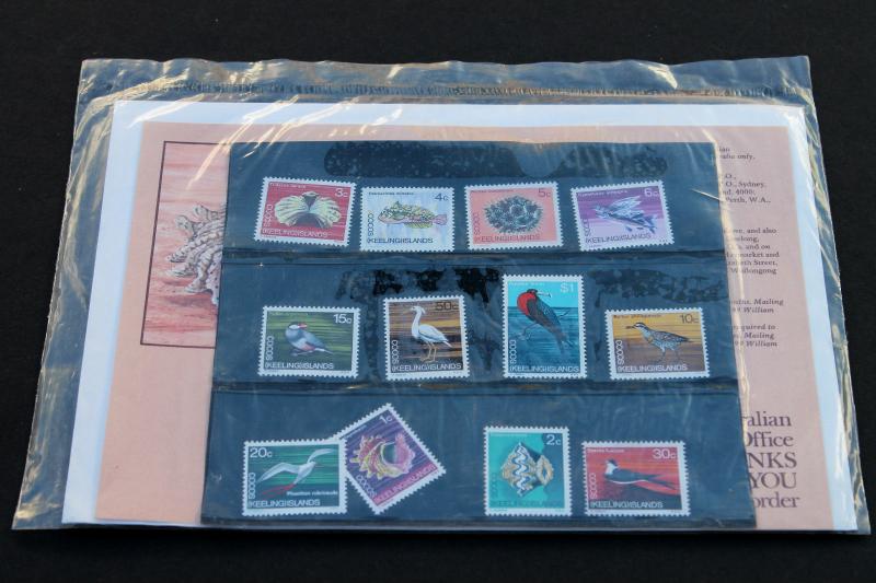 Cocos Keeling Islands Stamp Collection Birds1969 MNH in Original Packaging