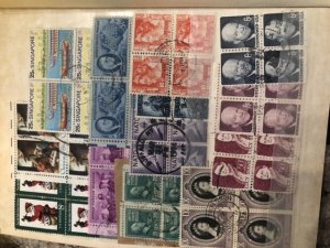 W.W Stamps In Stock Book + Some VERY OLD U.S Might Find Some Gems