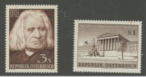 Austria #674-675 Unused Single