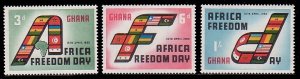 Ghana 75 - 77 MNH