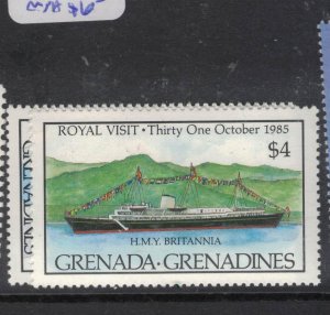 Grenada Grenadines Royal Visit SC 705-6 MNH (9fdg) 