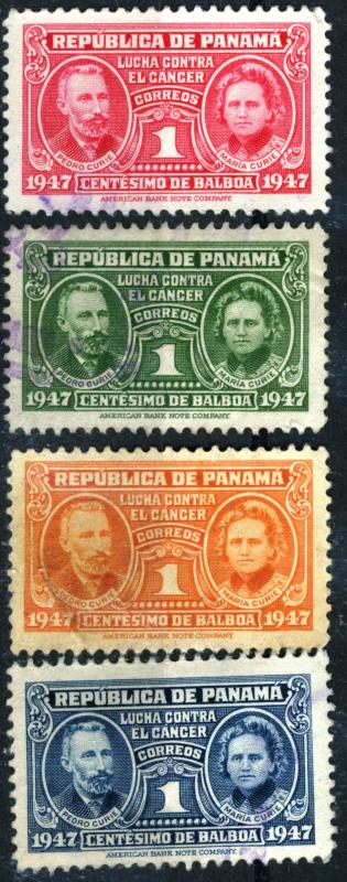 PANAMA #RA24-25-26-27, USED SET OF 4 STAMPS, 1947 - PAN125