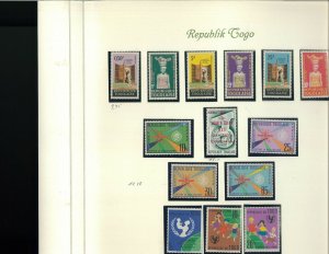 Togo MNH 1960's Sets & Souvenir Sheets Mounted on Specialty Pages