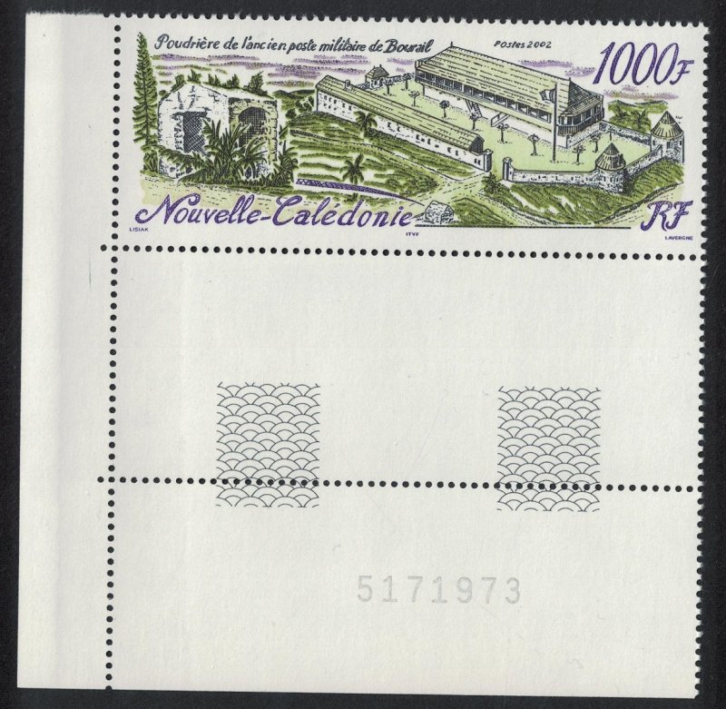 New Caledonia Powder Store 1000f Number Date 2002 MNH SG#1271 MI#1281