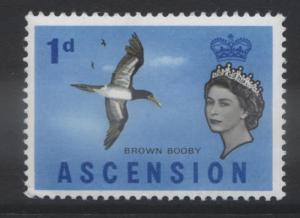 ASCENSION- Scott 75 - Brown Booby -1963 - MNH - Single 1d Stamp