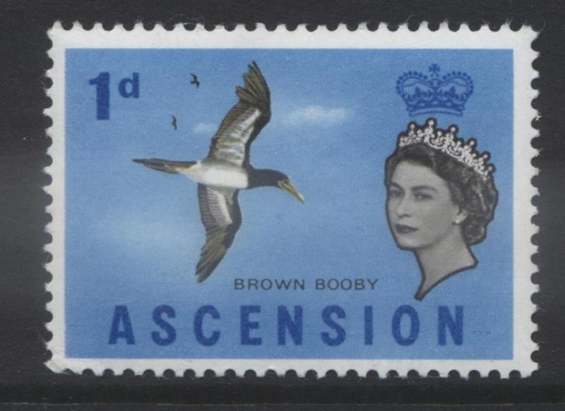 ASCENSION- Scott 75 - Brown Booby -1963 - MNH - Single 1d Stamp