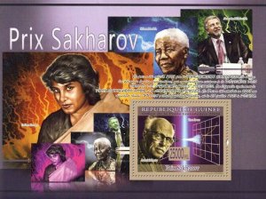 Guinea 2008 MNH-PRIZE OF SAKHAROV: N.Mandela, T.Nasreen, A.Milinkevitch