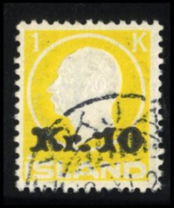Iceland 141, $650, 1924 10k on 1k, used