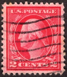 1917, US 2c, Washington, Used, Well-Centered, Sc 499