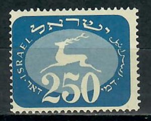 Israel J20 Stag MNH Postage Due Single