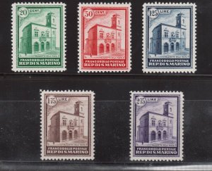 San Marino #134 - #138 VF/NH Perfect Gum Rare Set