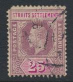 Straits Settlements George V  SG 205b Spacefiller Used 