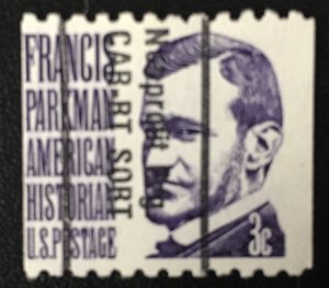 United States #1247bs  Francis Parkman.  Pre-cancelled.  MNH as issued.