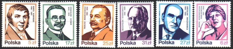 Poland. 1983. 2856-61. Polish famous people, poets, composers. MNH.