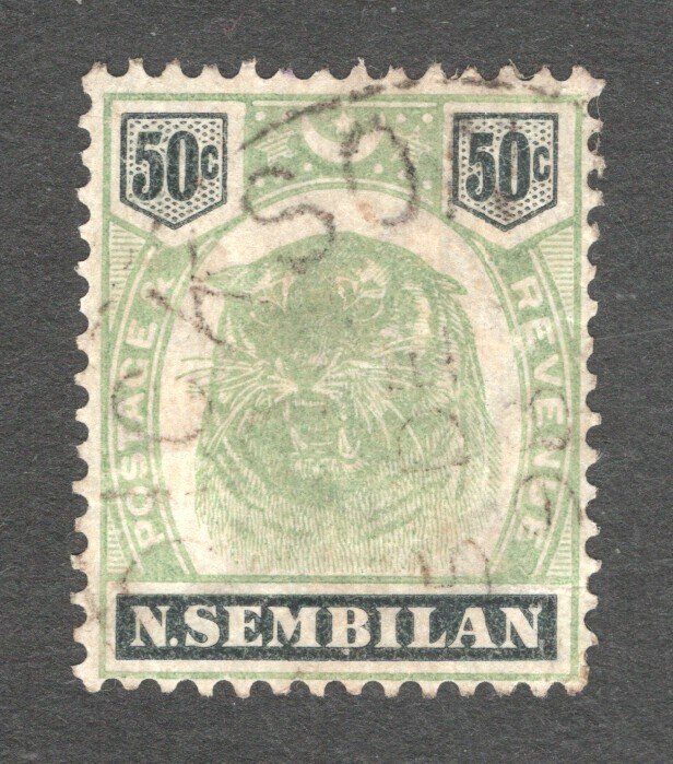 Malaya - Negri Sembilan, Scott #14  VF, Used,  CV $80.00 .......  4180014