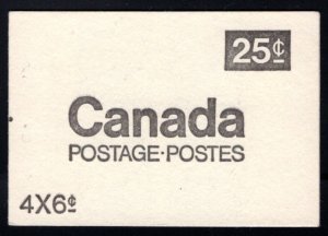 Scott BK67,pane 543b in bilingual cover, Canada booklet postage stamps