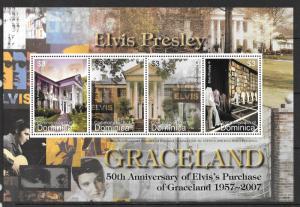 DOMINICA SGMS3504 2006 50th ANNIV OF PURCHASE OF GRACELAND MNH