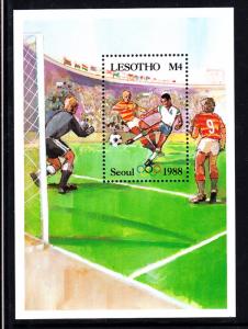 Lesotho MNH 1987 #577A 4m Soccer 1988 Summer Olympics