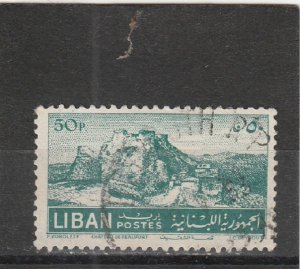 Lebanon  Scott#  264  Used  (1952 Ruins at Baalbeck)