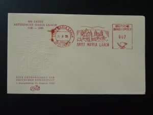 FDC slogan meter on cover abbey Maria Laach Germany 1956