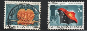 Papua & New Guinea (1972) - Scott # 340 - 341,   Used