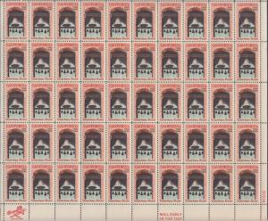 US #1373   Caliofornia Settlement   Full sheet of 50  MNH