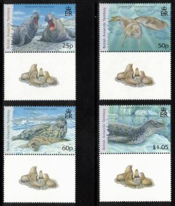 BRITISH ANTARCTIC 2006 Seals; Scott 374-77, SG 448-51; MNH