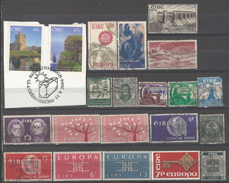 COLLECTION LOT # 3716 IRELAND 21 STAMPS 1930+ CV+$33