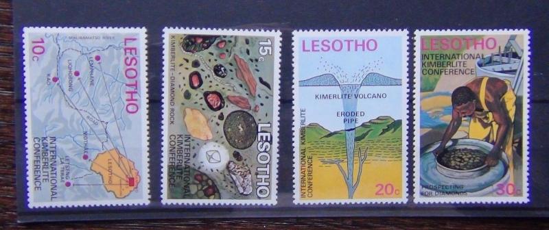 Lesotho 1973 International Kimberlite Conference set MNH 