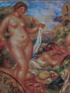 AJMAN 1972 WORLD FAMOUS NUDE ARTS PAINTING BY FAMOUS PAINTERS CTO BLOCK VF