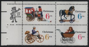 1418b 6c Christmas Toys Block of 4