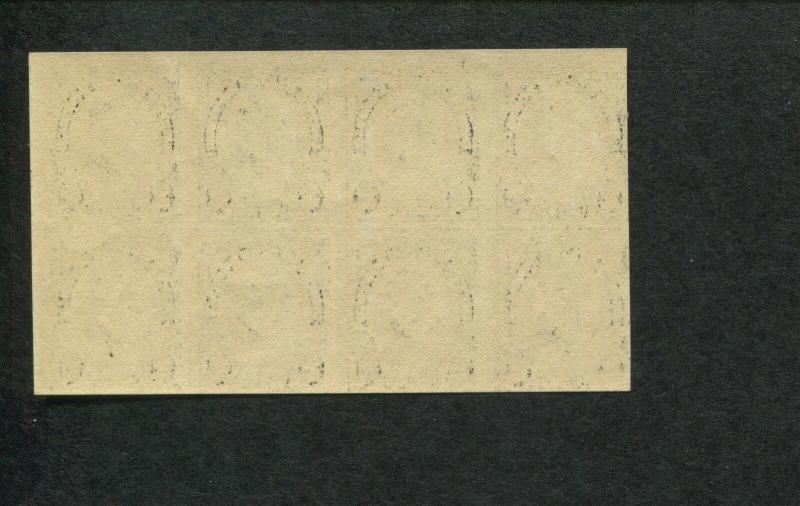 1923 United States Postage Stamps #611 Mint Never Hinged Center Line Block of 8