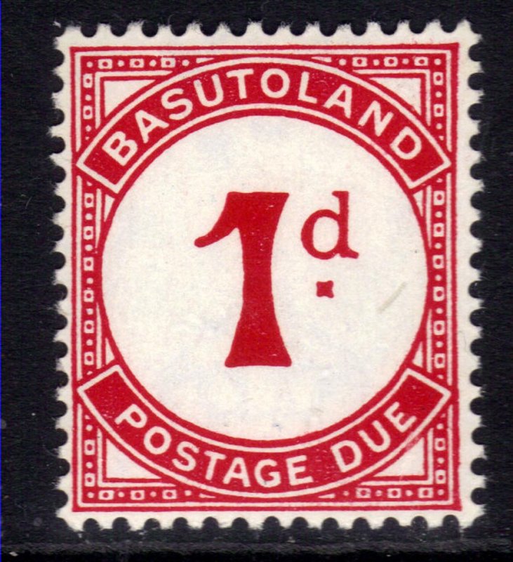 Basutoland 1933 - 52 KGV1 1d Postage Due Umm SG D1b ( G675  )