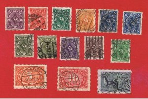 Germany #185-196  VF used  Numerals w/189a & 190a  Free S/H