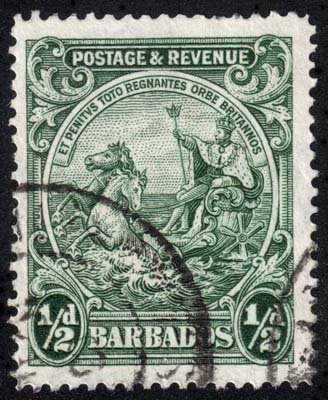 Barbados - Scott 166 - Used - Short to Missing Perforation Teeth