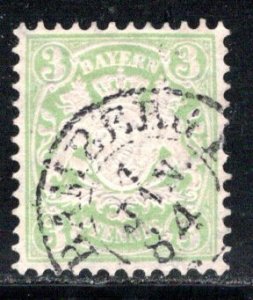 German States Bavaria Scott # 48, used