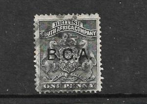 BCA  1891-95  1d  ARMS  OVPT  FU  SG 1