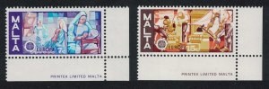Malta Handicrafts Europa 2v Bottom Right Corners 1976 MNH SG#562-563