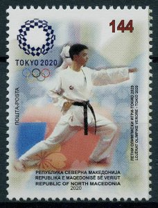 Macedonia 2020 MNH Olympics Stamps Tokyo 2020 Summer Games Sports Karate 1v Set