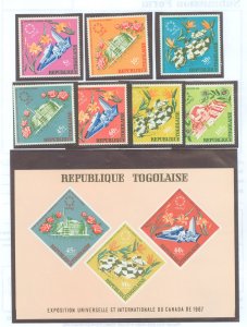Togo #604-606/C69-C72/C71a Mint (NH) Souvenir Sheet