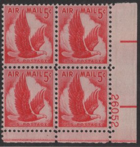 C50 5c Eage 26052 LR Plate Block