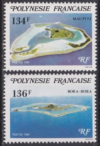French Polynesia Sc #353-354 MNH