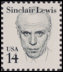 US 1856 Great Americans Sinclair Lewis 14c single MNH 1985