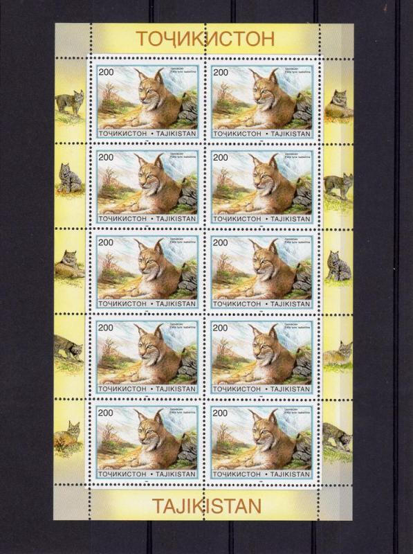 Tajikistan WWF Pallas Cats 6 Shlt (60v) perf.MNH Sc # 92-97