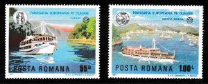 Romania 1977 Danube Conference Mi. 3484-3490 Europa Sympathy Issue  Ships VF/NH