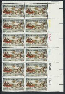 UNITED STATES SC# 1551 VF MNH 1974 Pl#'s 35408-13 UR B/12