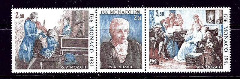 Monaco 1277a MNH 1981 Mozart