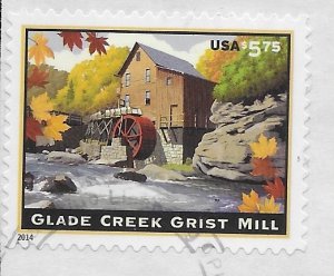 US #4927 Single - Used on piece. Glade Creek Grist Mill - very nice.