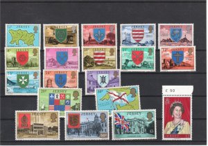 Jersey 1976-80 -  Parish Arms and Views -  SG 137 - 155 - MNH