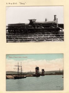 GB Wales LR&DC RAILWAY Unused Cards{2} LLANELLY RAILWAY & DOCK Company RL94 